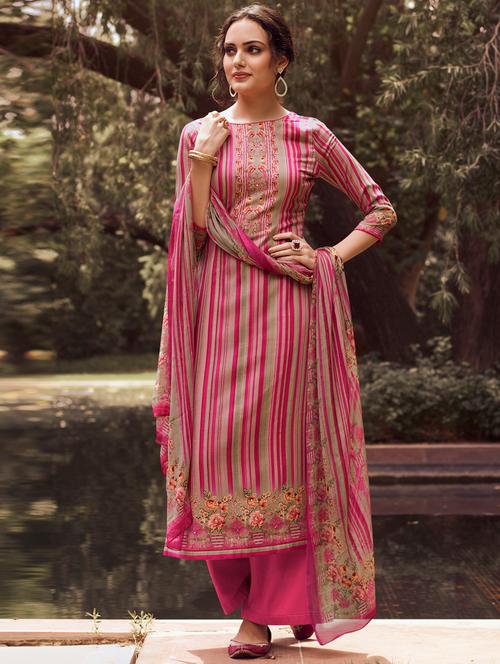 digital print unstitched suit - 17343148 - Very Small Image - 1