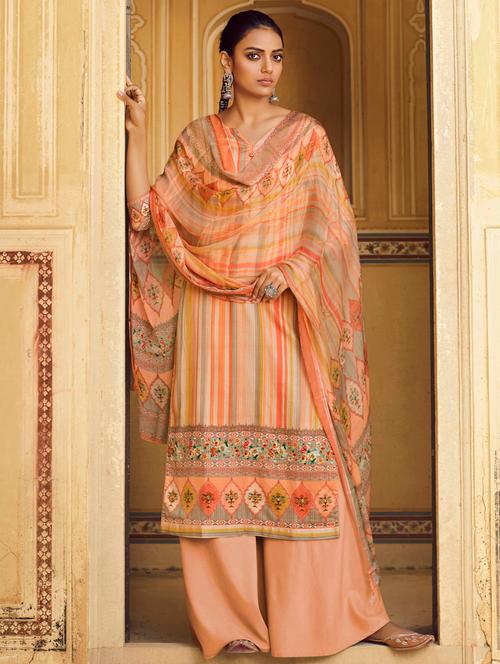 digital print unstitched suit - 17343158 - Very Small Image - 1
