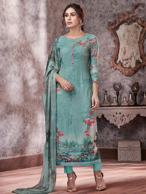 digital print unstitched suit - 17343166 - Very Small Image - 1