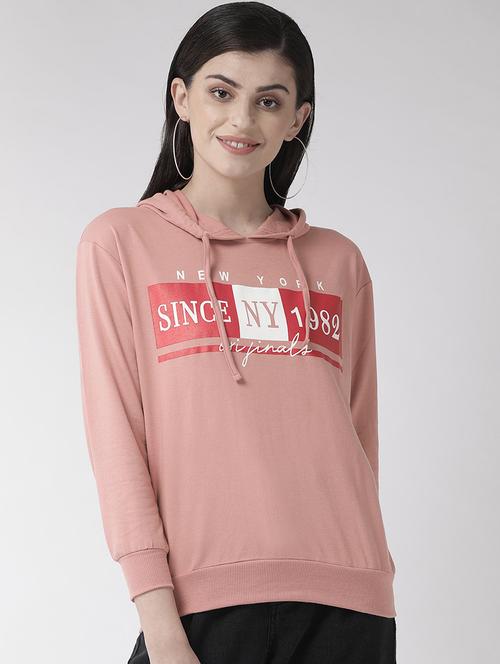 hooded neck printed sweatshirt - 17343465 - Very Small Image - 1