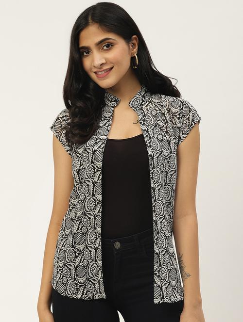 women florals printed regular shrug - 17344713 - Very Small Image - 1