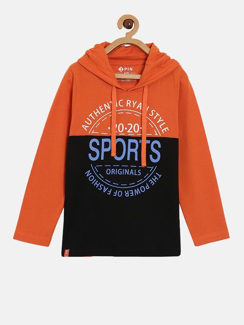 orange cotton t-shirt - 17344759 - Very Small Image - 1