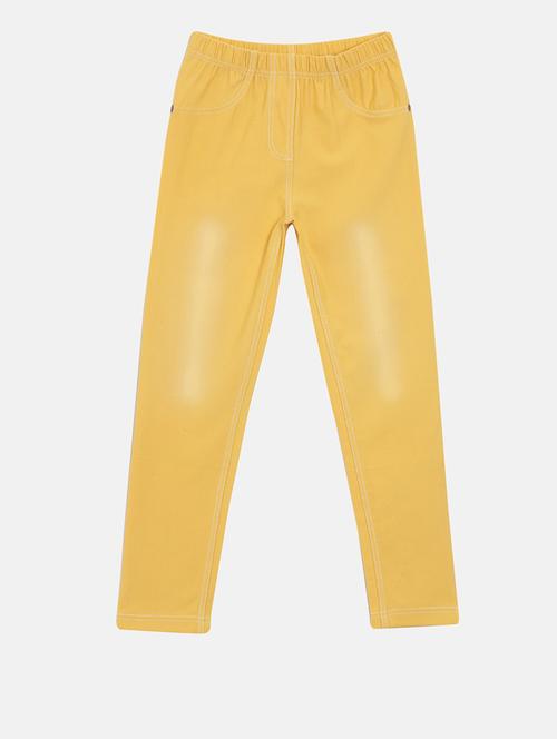 yellow cotton jegging - 17344768 - Very Small Image - 1