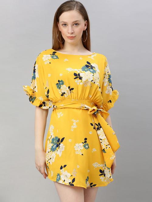 low cut back floral dress - 17345597 - Very Small Image - 1