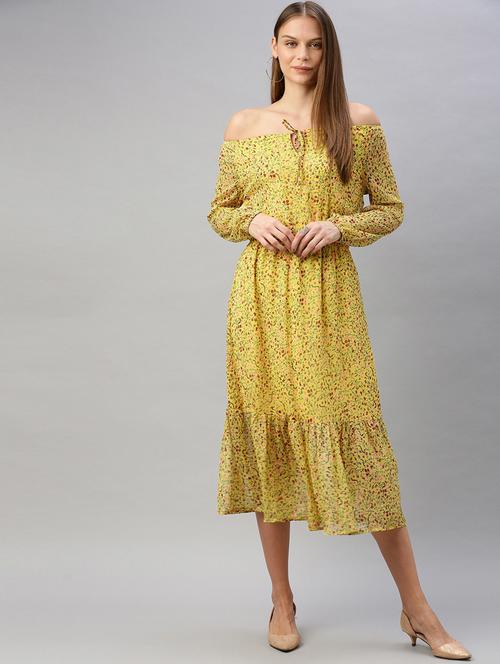 floral a-line dress - 17345610 - Very Small Image - 1