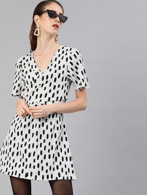 tie back a-line dress - 17345865 - Very Small Image - 1