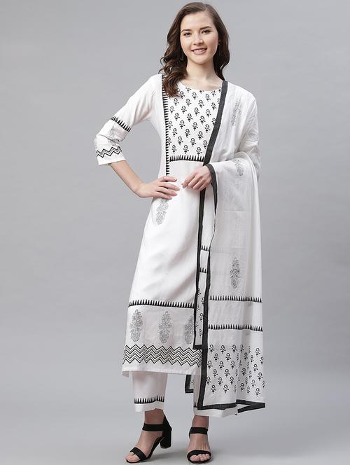 block print kurta palazzo set - 17346309 - Very Small Image - 1