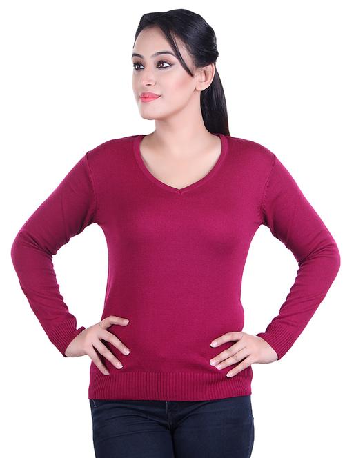 v-neck ribbed pullover - 17347454 - Very Small Image - 1