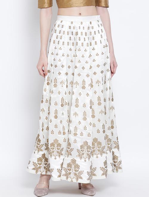 printed flared skirt - 17347872 - Very Small Image - 1