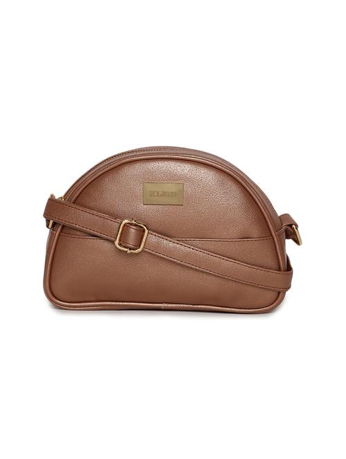 pink leatherette (pu) sling bag - 17348449 - Very Small Image - 1