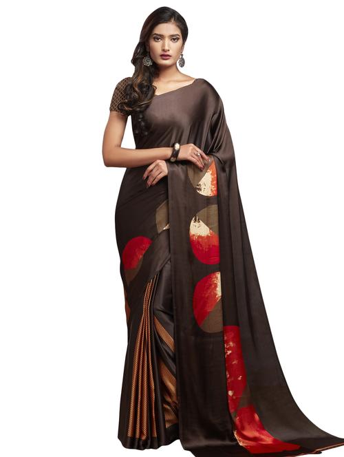 abstract plain saree - 17349970 - Very Small Image - 1