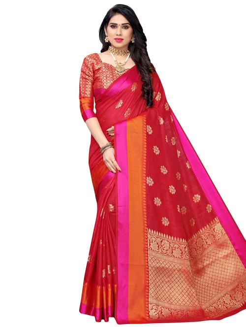 conversational banarasi saree - 17350036 - Very Small Image - 1