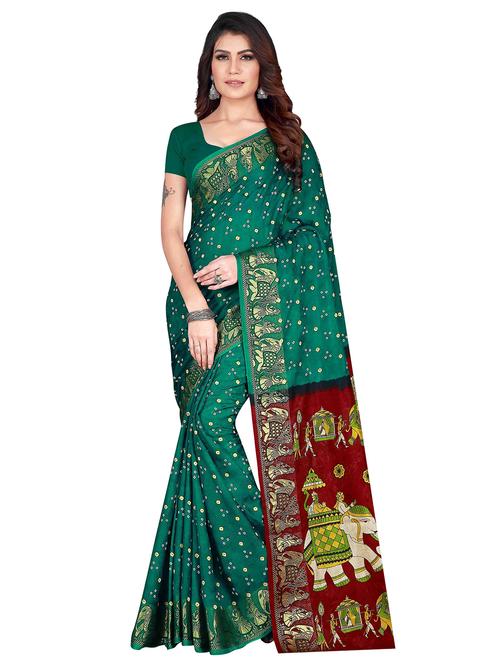 bandhnai printed saree - 17350575 - Very Small Image - 1