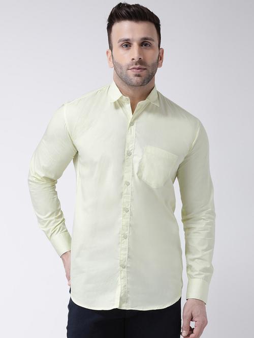 mens solid casual shirt - 17351345 - Very Small Image - 1