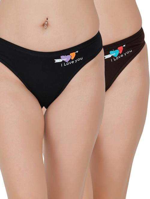 set of 2 half coverage bikini panty - 17352013 - Very Small Image - 1