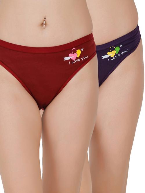set of 2 half coverage bikini panty - 17352026 - Very Small Image - 1