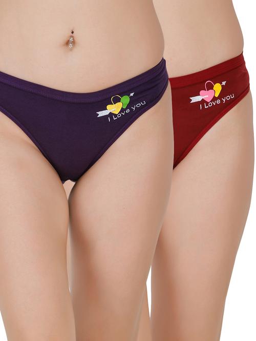 set of 2 half coverage bikini panty - 17352035 - Very Small Image - 1