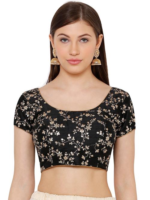 zari embroidered blouse - 17352651 - Very Small Image - 1