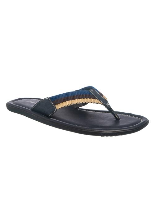 navy synthetic & mesh toe separator flip flops - 17352882 - Very Small Image - 1