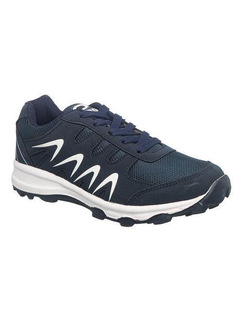 navy lace up sport shoes - 17352923 - Very Small Image - 1