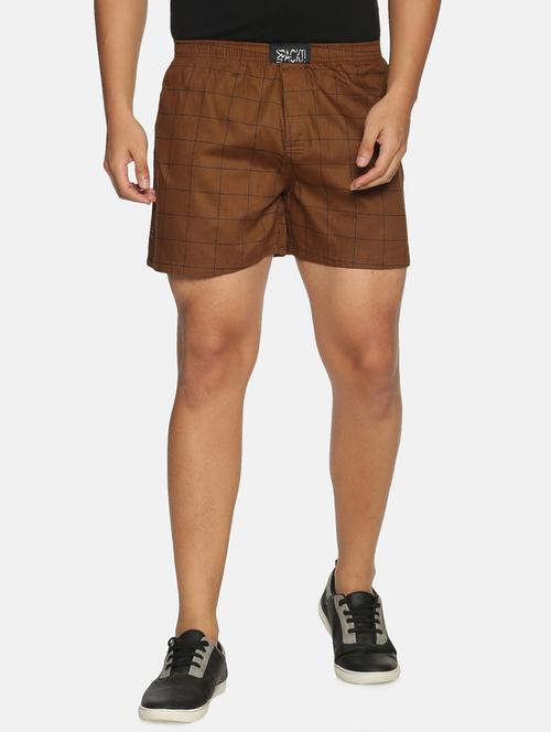 brown printed boxer - 17352947 - Very Small Image - 1