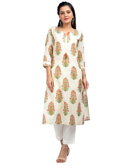 floral a-line kurta - 17352985 - Very Small Image - 1