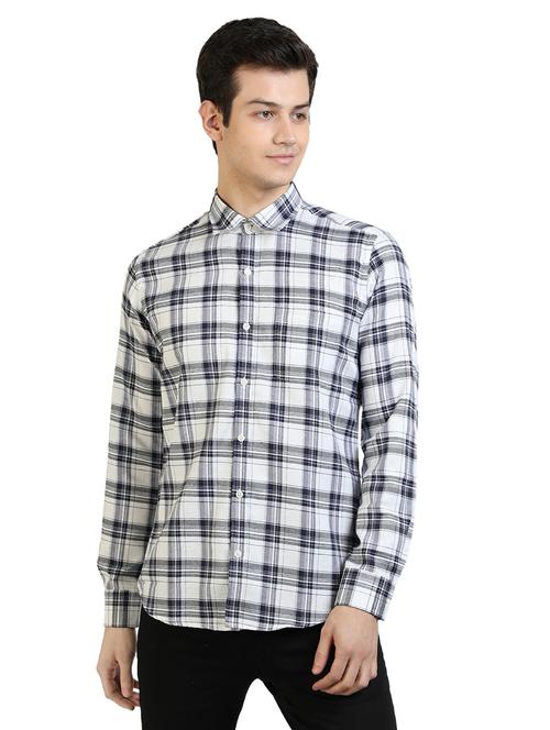 white checkered casual shirt - 17353086 - Very Small Image - 1