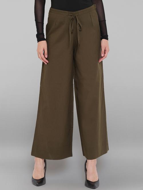 drawstring waist palazzo - 17353126 - Very Small Image - 1