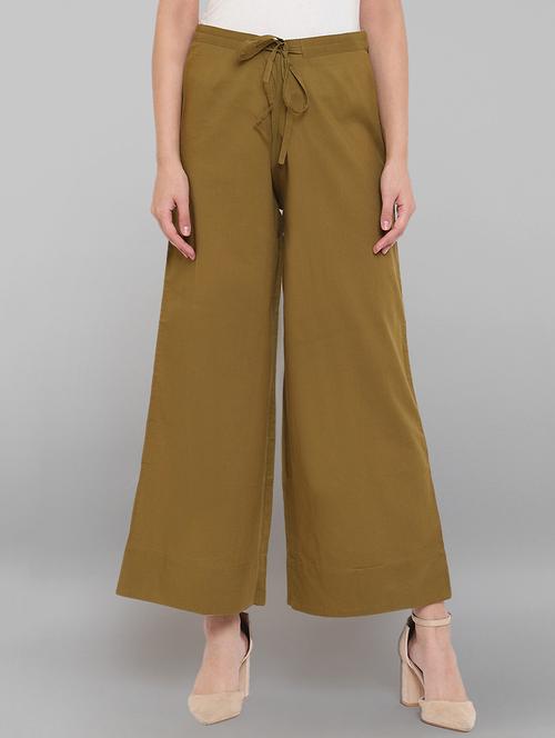 drawstring waist palazzo - 17353129 - Very Small Image - 1