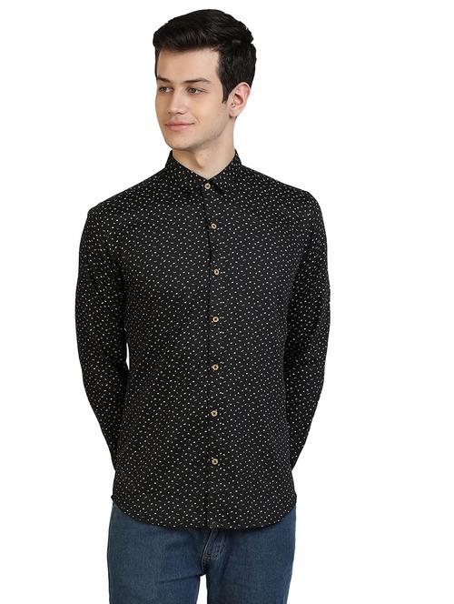 black printed casual shirt - 17353259 - Very Small Image - 1
