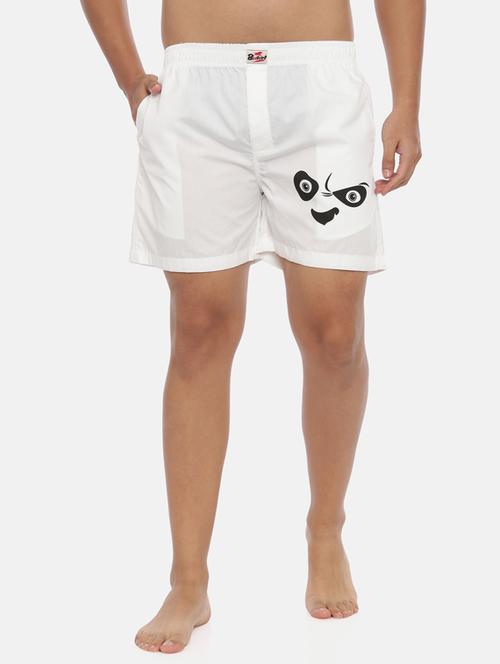 white printed boxer - 17354624 - Very Small Image - 1