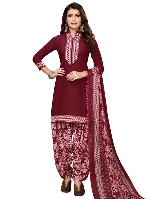 printed unstitched suit - 17354930 - Very Small Image - 1