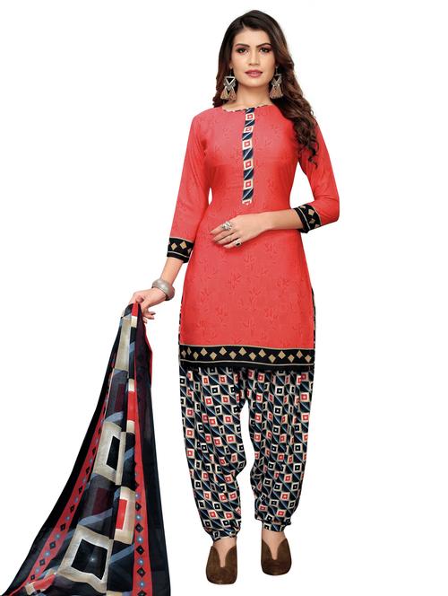 printed unstitched suit - 17354936 - Very Small Image - 1