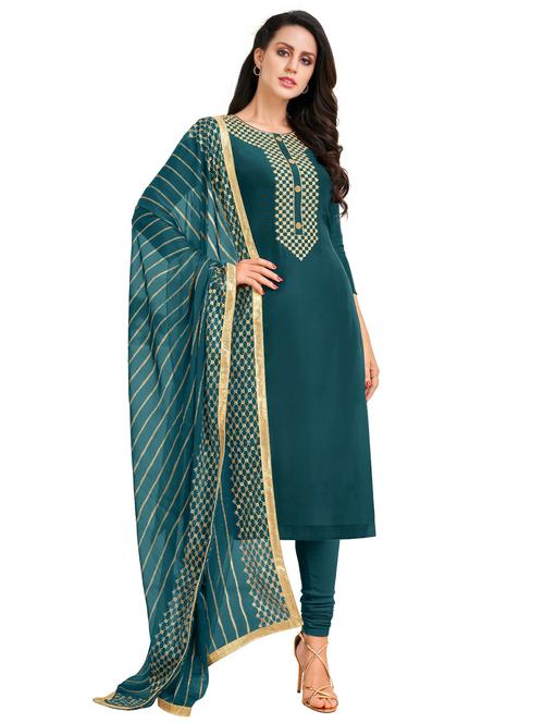 embroidered unstitched suit - 17354941 - Very Small Image - 1