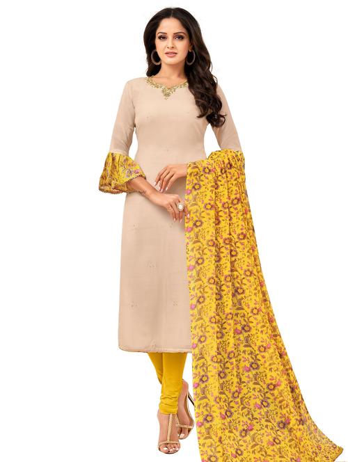 embroidered unstitched suit - 17354942 - Very Small Image - 1