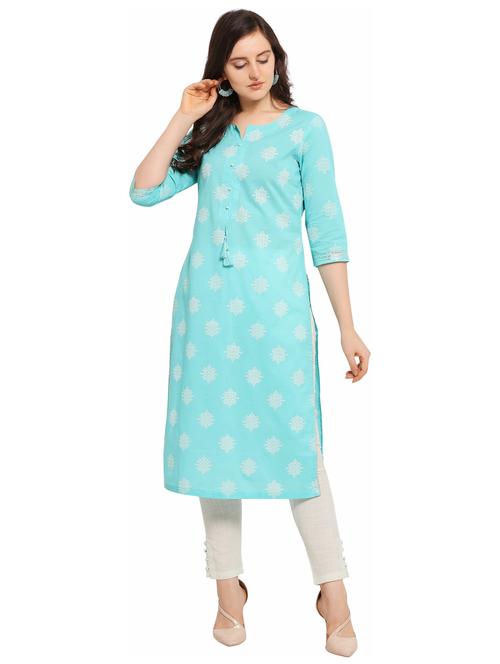 printed kurta pant set - 17355155 - Very Small Image - 1