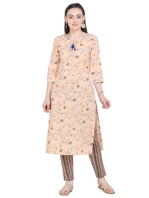 floral kurta pant set - 17355165 - Very Small Image - 1