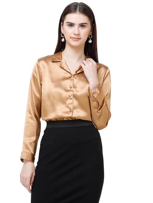long sleeves satin shirt - 17356126 - Very Small Image - 1