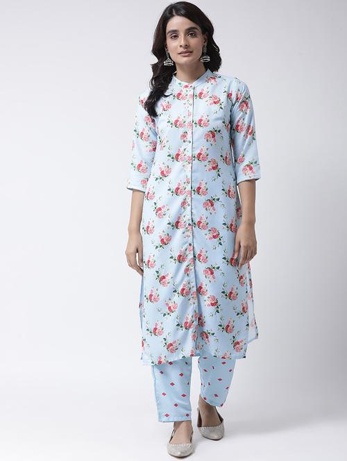 floral kurta pant set - 17357725 - Very Small Image - 1
