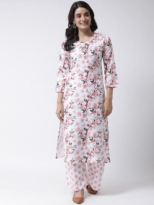 floral kurta palazzo set - 17357733 - Very Small Image - 1