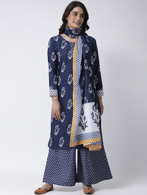 floral kurta dupatta set - 17357757 - Very Small Image - 1