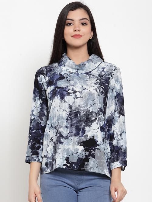 long sleeved abstract top - 17358116 - Very Small Image - 1
