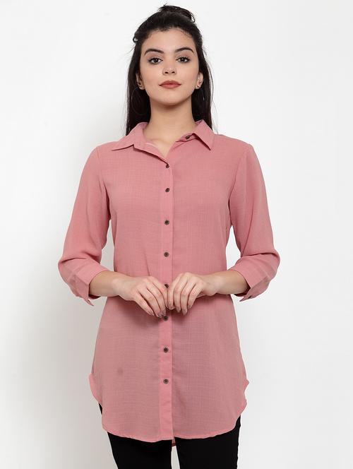 curved hem shirt tunic - 17358119 - Very Small Image - 1