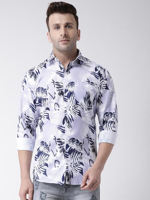 grey printed casual shirt - 17358279 - Very Small Image - 1