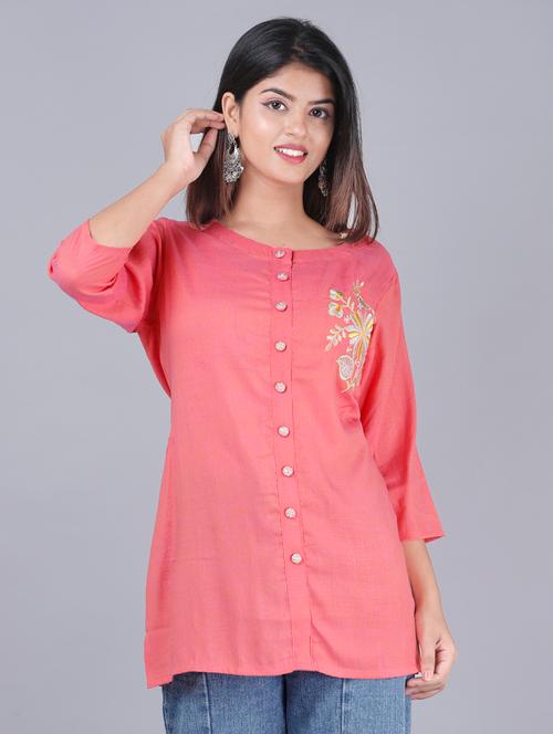 embroidered straight kurta - 17358387 - Very Small Image - 1