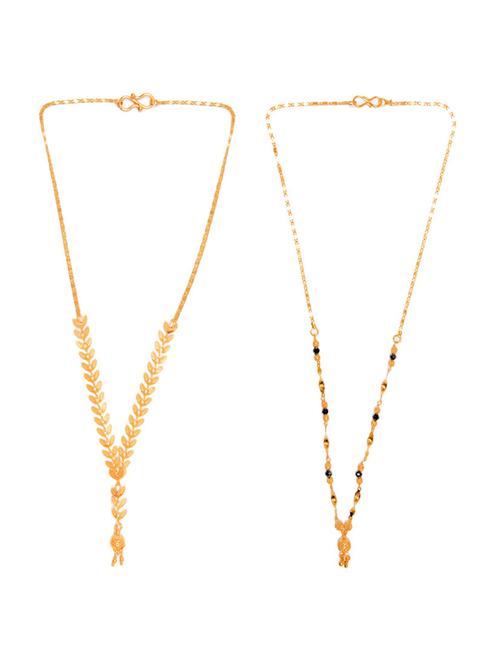 pack of 2 golden metal mangalsutra - 17358497 - Very Small Image - 1