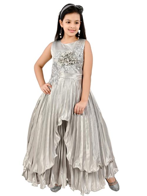 silver embellished party gown - 17358995 - Very Small Image - 1