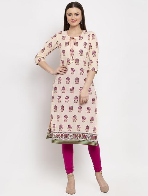 floral straight kurta - 17358996 - Very Small Image - 1