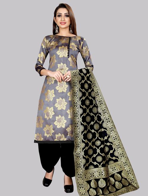 floral unstitched suit - 17359084 - Very Small Image - 1