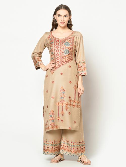floral unstitched suit - 17359222 - Very Small Image - 1
